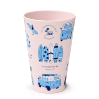 Volkswagen VW T1 “Explore” set van 4 duurzame bekers (450 ml)