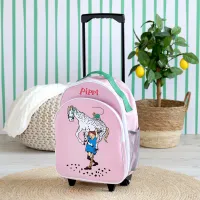 Pippi Langkous roze trolley reistas voor kinderen