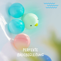 Lampe de Bain et Veilleuse USB Rechargeable – Swimmy Duck 7,3 cm – Étanche – RGB – Jouet Lumineux en Silicone