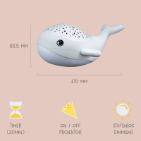 Nachtlamp USB Sterrenhemel – Willy Whale – 16 cm
