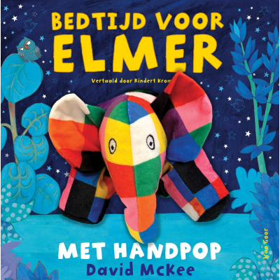Bedtijd voor Elmer kartonboek met handpop NEDERLANDSTALIGE VERSIE