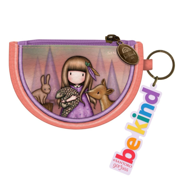 Gorjuss Be Kind – Keychain Coin Purse – Be Kind To All Creatures