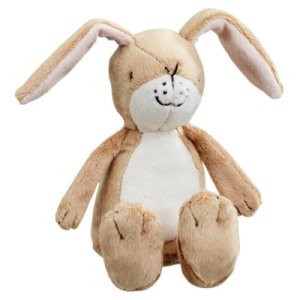 Livret Devine combien je t'aime Baby hochet peluche Petit Lièvre Brun