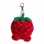 Palm Pals knuffel Juicy Strawberry sleutelhanger 13 cm