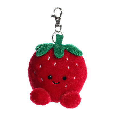 Palm Pals knuffel Juicy Strawberry sleutelhanger 13 cm