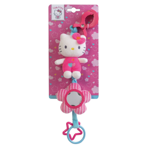 Hello kitty baby Activiteiten pluche met clip om op te hangen +/- 42cm