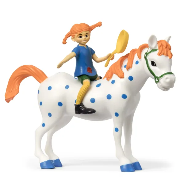 Fifi Brindacier – Set d’accessoires avec figurines Fifi et le cheval Alfonso