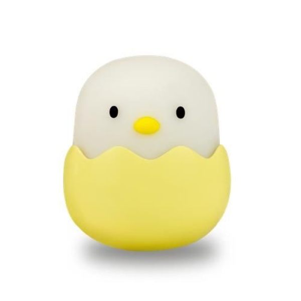 Nachtlamp USB Baby Egg – Dimbaar – 5 cm – Zacht Silicone – Oplaadbaar LED Lampje GEEL