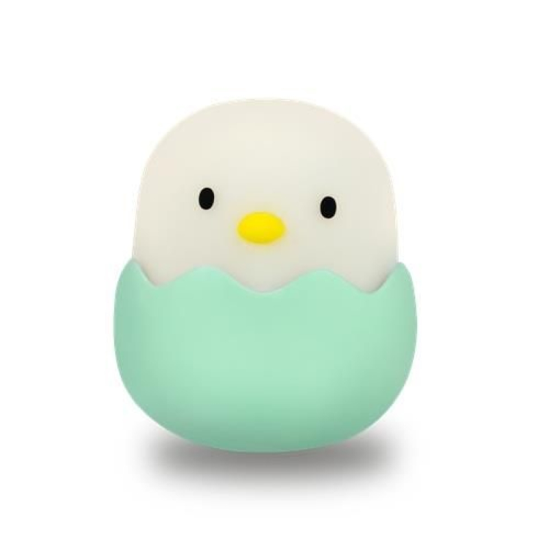 Nachtlamp USB Baby Egg – Dimbaar – 5 cm – Zacht Silicone – Oplaadbaar LED Lampje GROEN