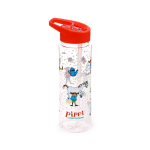 Pippi Longstocking Ecozen Water Bottle 550 ml with flip straw
