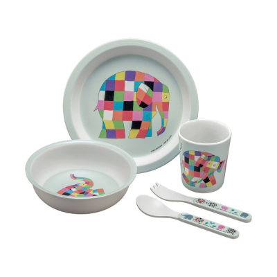 Elmer Cadeauset – 5-delig Servies (vanaf 6 maanden)