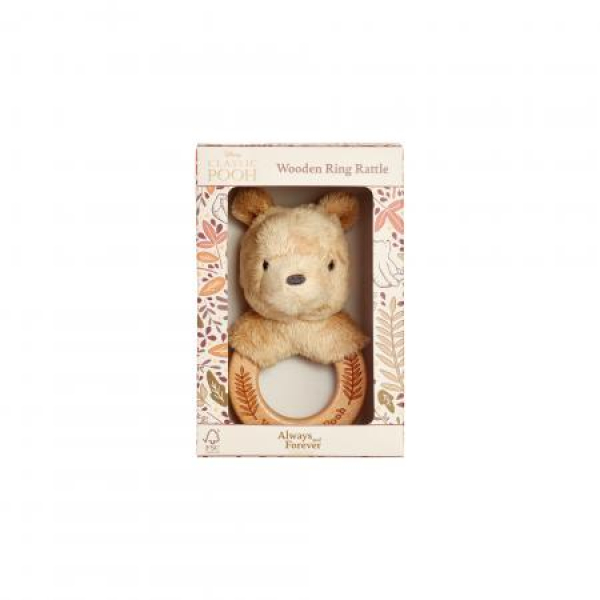 Classic Winnie de Poeh Always and Forever Collection houten ringrammelaar