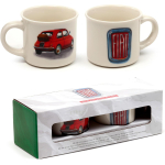 ensemble de 2 tasses à expresso Fiat 500 en porcelaine