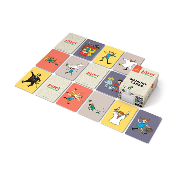 Jeu de cartes mémoire Pippi Longstocking