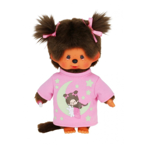 Monchhichi Meisje Glow in the Dark 20 cm