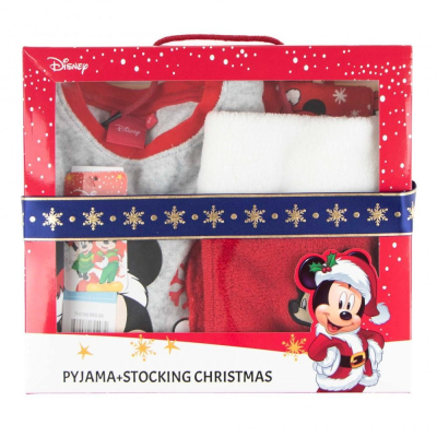 Set Cadeau pyjama Mickey Mouse + chaussette de Noël taille 4 ans