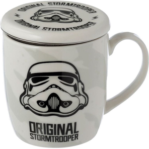 The Original Stormtrooper Porseleinen Mok met Thee Infuser & Deksel – 350ml