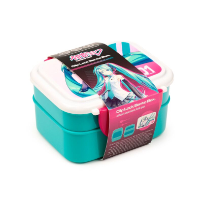 Hatsune Miku Clip Bento Box Lunchbox met Bestek