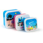 Volkswagen VW Bus T1 Waves set of 3 lunch boxes (M/L/XL)