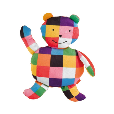 Elmer’s Knuffelbeer – Zachte knuffel & kussen (vanaf geboorte)