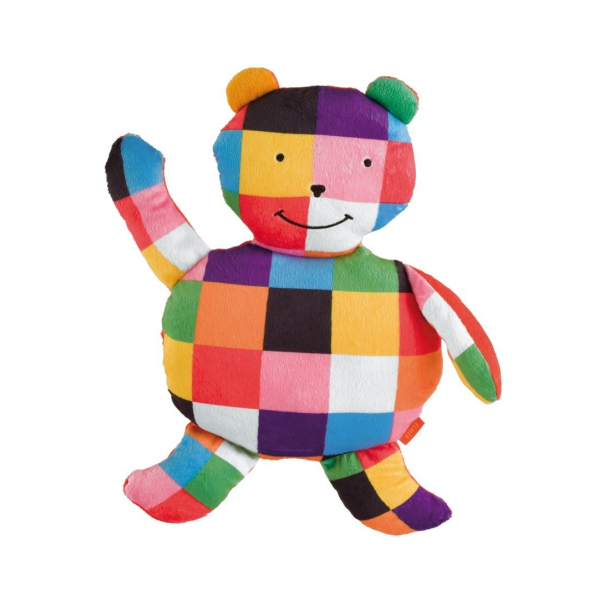 Elmer’s Knuffelbeer – Zachte knuffel & kussen (vanaf geboorte)