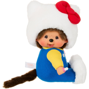 Monchhichi x Hello Kitty – Pluche Zittende Pop (20 cm)