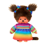 Sekiguchi Monchhichi Girl in rainbow dress 20 cm