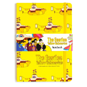 The Beatles Yellow Submarine Gerecycled A5 Notitieboekje – Gelinieerd geel