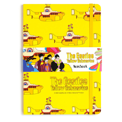 Carnet A5 The Beatles Yellow Submarine – Papier Recyclé Ligné