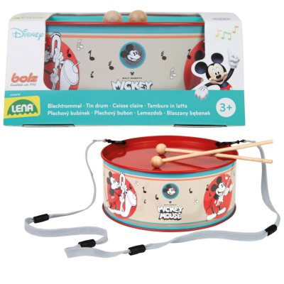Disney Mickey Mouse Kindertrommel Ø 20 cm – Blech – Inclusief 2 stokjes