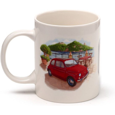 mug Fiat 500 Rétro Rome Riviera & Colisée