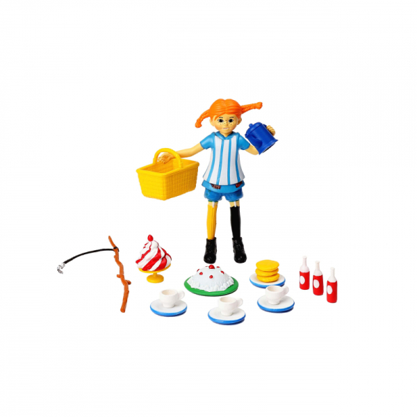 Fifi Brindacier – Set d’accessoires Heure du thé avec figurines Pippi
