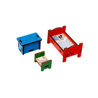 Fifi Brindacier – Ensemble de meubles en bois n°2