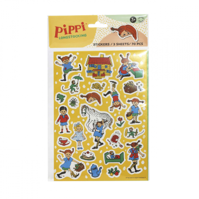 Pippi Longstocking Stickers (3 sheets)