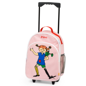 Pippi Langkous roze trolley reistas voor kinderen