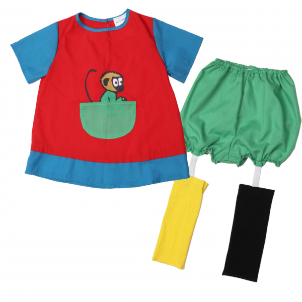 Pippi Langkous verkleedkleding maat 92-104 (2-4 jaar)