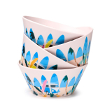 Volkswagen VW T1 “Waves” set van 4 duurzame kommen (600 ml)