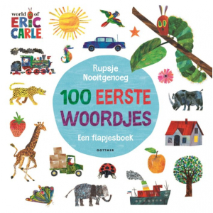 Rupsje Nooitgenoeg Flapjesboek 100 eerste woordjes NL