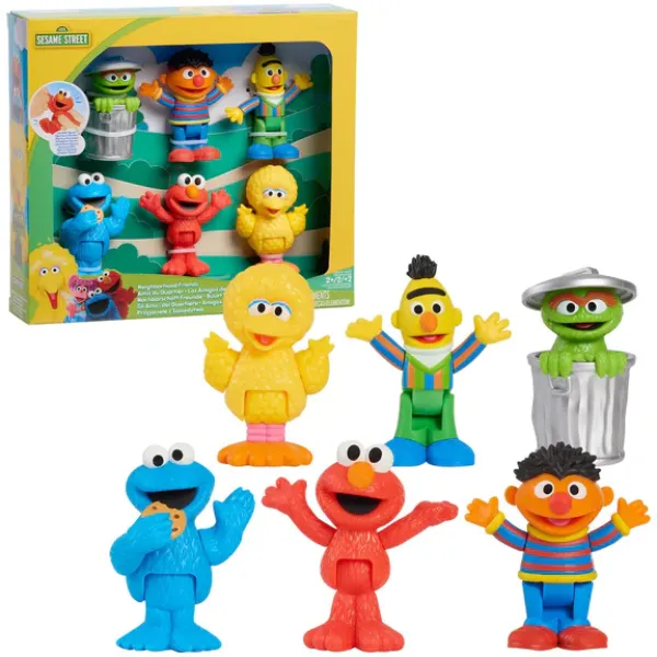 Sesame Street – Set de 6 figurines officielles – 7 cm