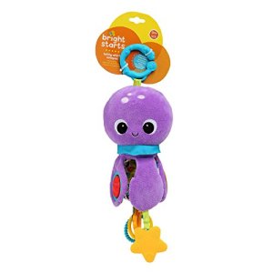 Bright Starts Twirly Whirly Pluche Octopus activity reisspeelgoed 30cm