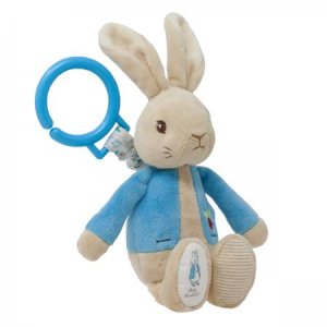 Pierre Lapin jouets vibrant en peluche avec anneau