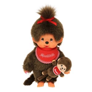 Monchhichi meisje met knuffeltje 20 cm