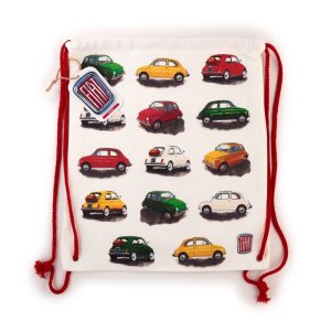 Fiat 500 canvas trekkoord rugtas