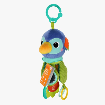 Bright Starts jouet d'activités Twirly Wirly Toucan en peluche 30cm