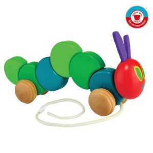 The tiny and very hungry Caterpillar Wooden Pull Along toy