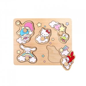 Hello Kitty houten noppenpuzzel