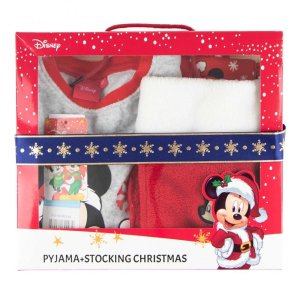 Set Cadeau pyjama Mickey Mouse + chaussette de Noël taille 3 ans