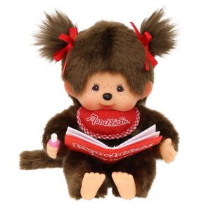 Monchhichi Fille avec livre 20 cm