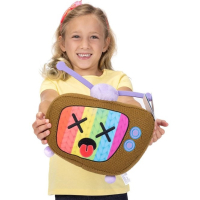 Ami Amis Jumbo Telly retro television knitted plush toy 28 cm