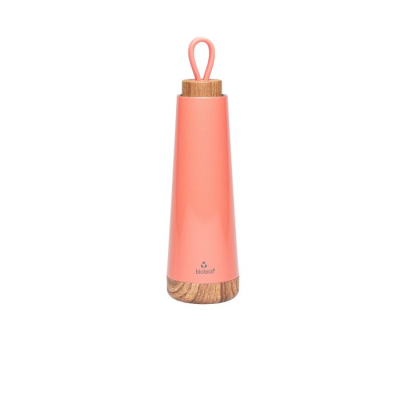 BioLoco RVS Loop stainless steel thermo bottle 500 ml - Coral